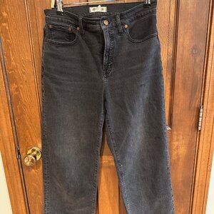 Madewell Vintage Wide Leg Crop Jean- Faded Black- size 29- Excellent Condition!